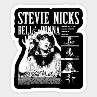 Stevie Nicks Vintage Rock Music 2023 Tour Live in Concert Sticker